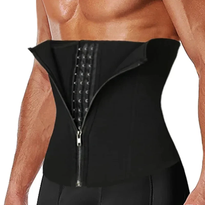 Men Waist Trainer Shaper Back Support Slimming Belt Corset Gym Abdominal Binder Fitness Waist Cincher Workout Shapewear