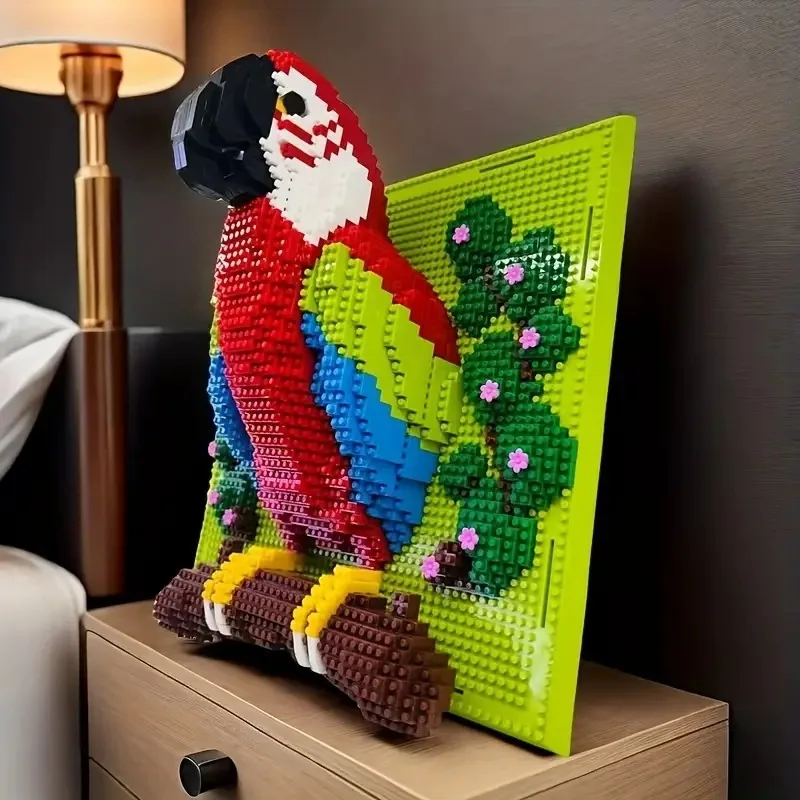 Small Particle Assembly Building Block Toy parrot Shark Variant Diamond Three-Dimensional Building Block Decorative Painting