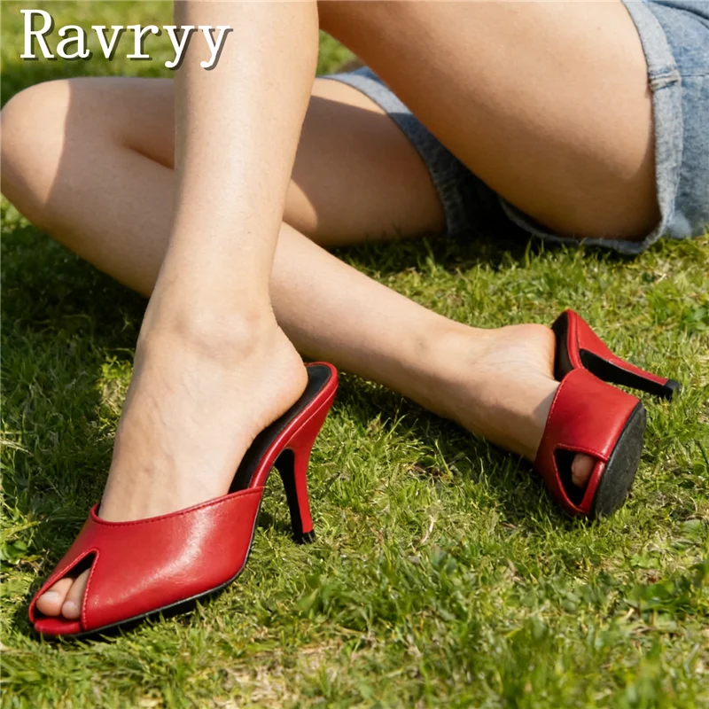 

Женские элегантные мюли-сандалии с открытым носком на высоком каблуке-шпильке, удобные туфли для вечеринок и повседневной носки