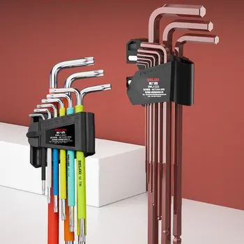 L 타입 수공구 키트 알렌 키 세트, 육각 렌치 스크루 드라이버 세트, 육각 스패너, 범용 볼 엔드 Torx 스타 키 도구