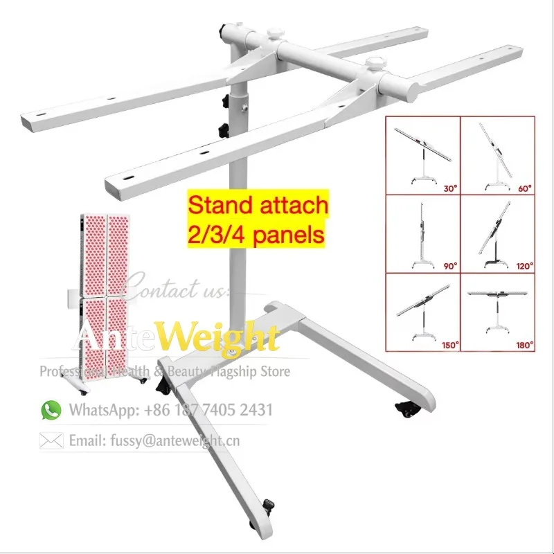 

Stand for Red Light Therapy Full Body Panel Mobile Stand Horizontal Motorized and Vertical Floor Stand Attach 2 3 Panels