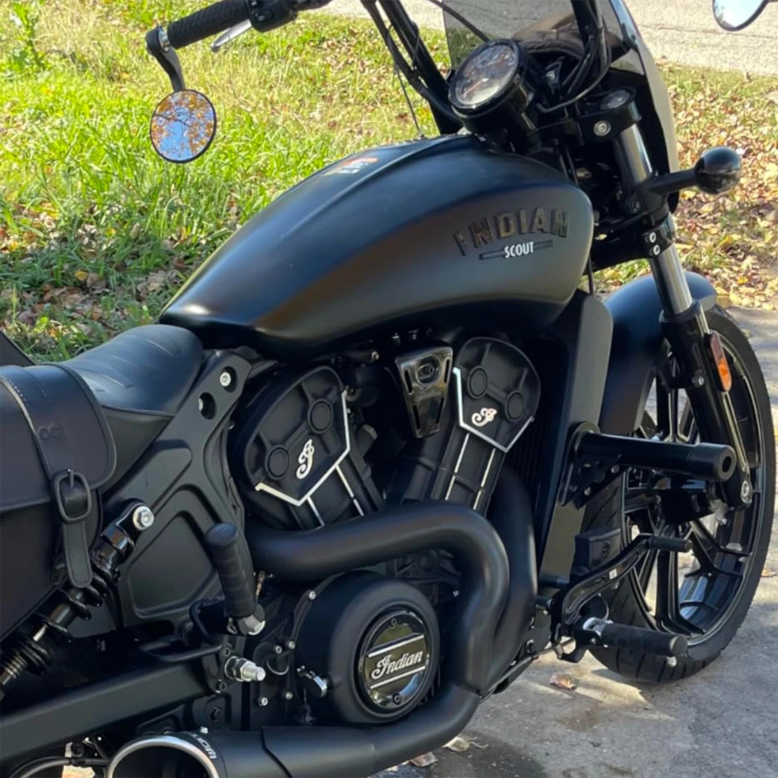 Fits For Indian Scout Sixty ABS Bobber Twenty Rogue 2015-2024 Motorcycle Front Highway Bar Crash Protection Frame Fairing Bumper