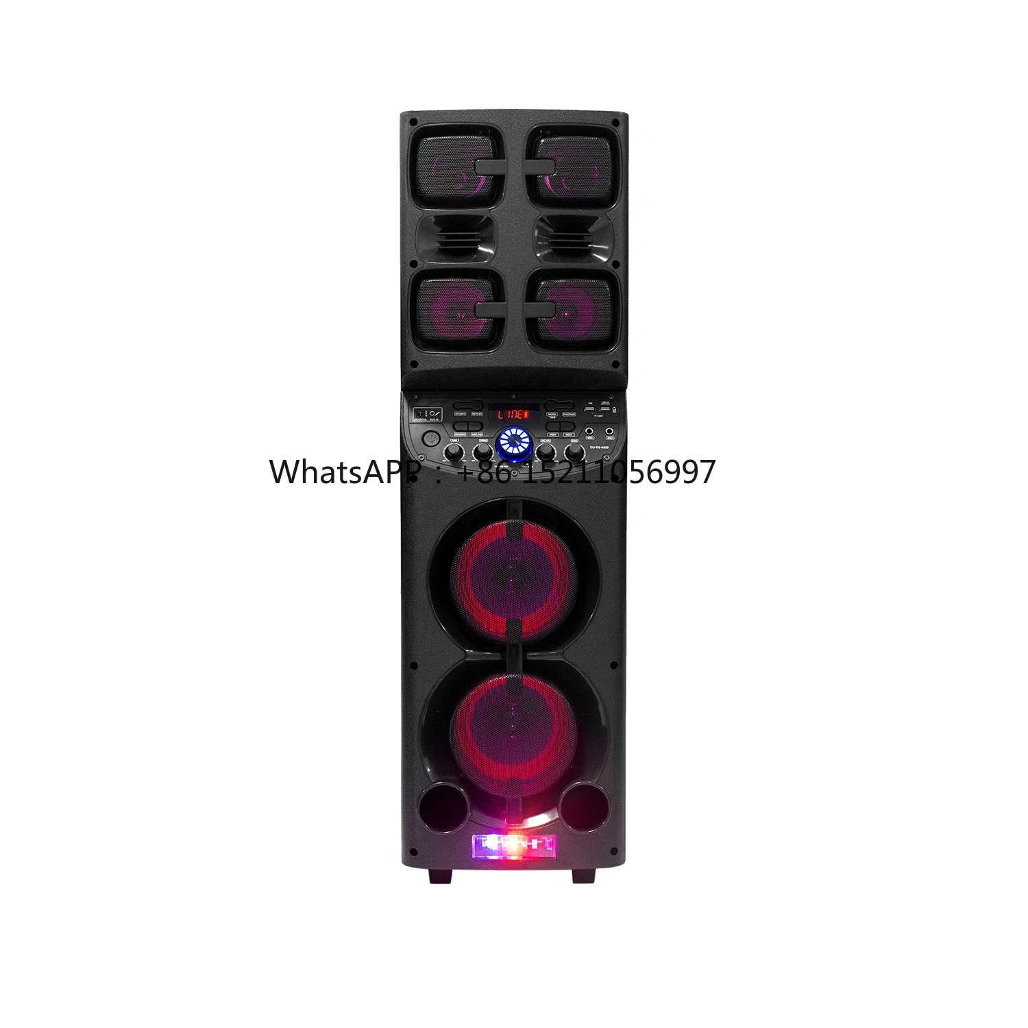 1000W double 10 inch home theatre portable system active dj speaker box with 2 tweeters