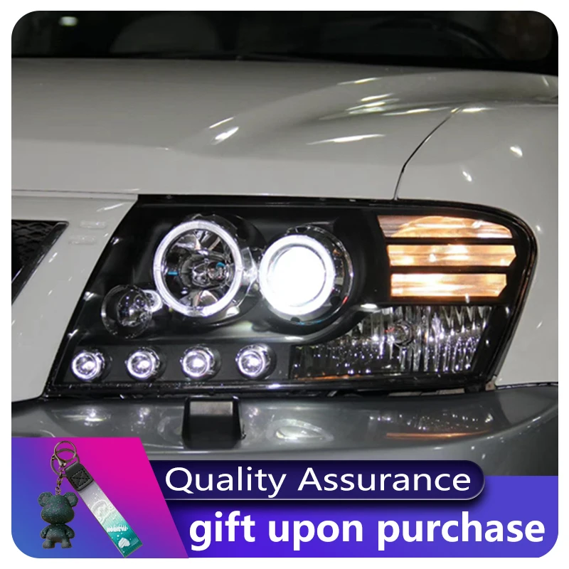 

A Pair of Headlights For Mitsubishi Pajero V73 V75 V77 2002-2014 Front Light DRL Head Lamp Vehicle LED Configure Car Accessories