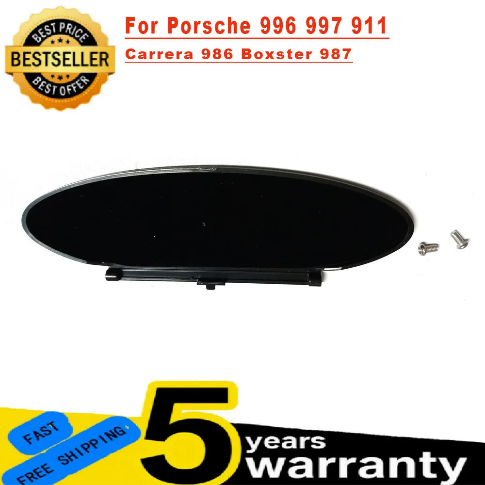 1/2 Uds para Porsche 996 997 911 Carrera 986 Boxster 987 Cayman nueva visera cubierta de espejo piezas de repuesto negro ABS accesorios de coche