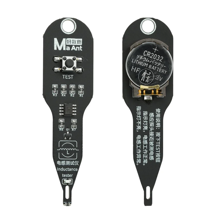 Inductance Tester Type-C/Battery Powered for PC Repair Electromagnetic Induction Quick Fault Check Coil Tester Inductor Detector