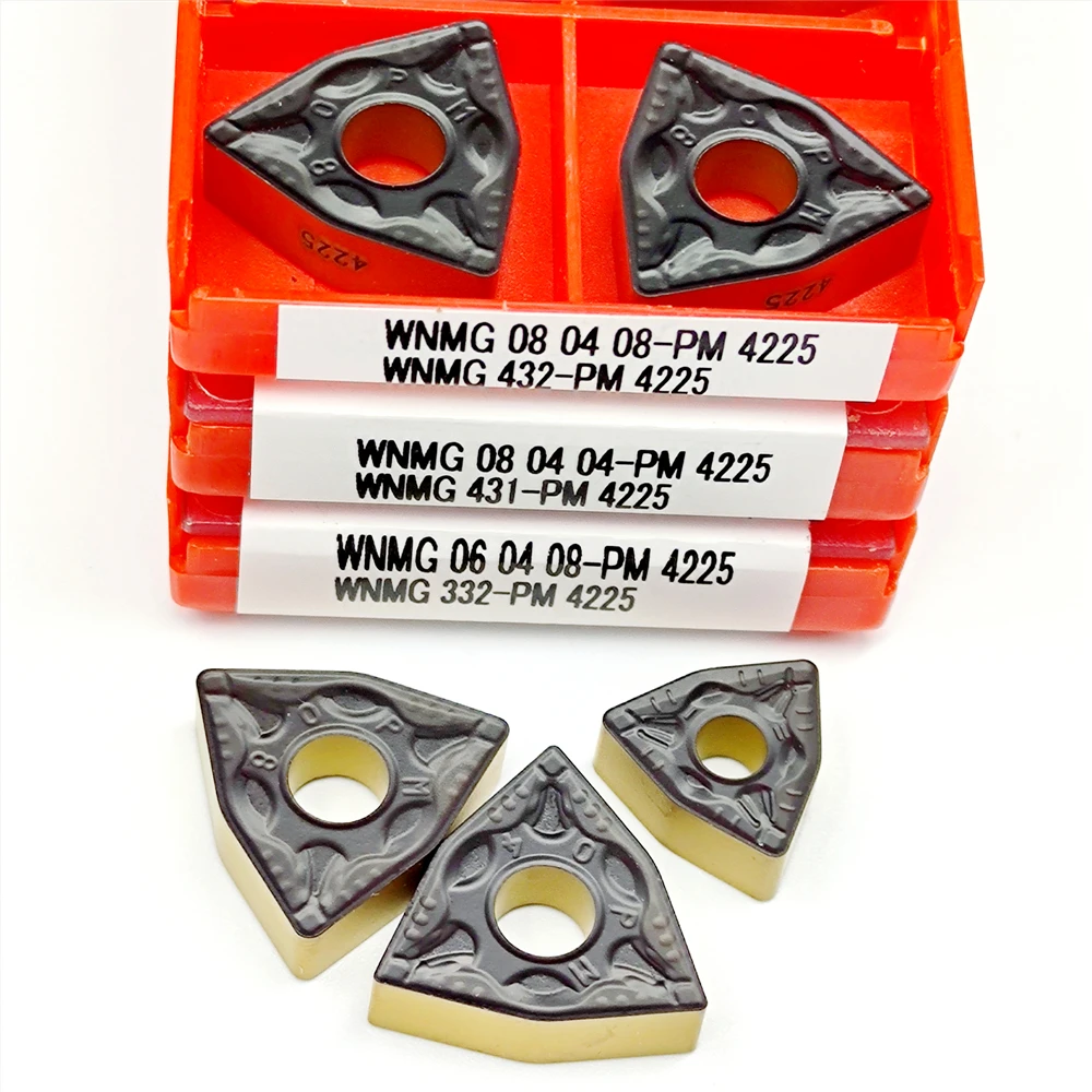 

Original Blade WNMG080404 WNMG080408 PM 4225 Carbide Insert Cutter Tool WNMG 080404 080408 CNC Lathe External Turning