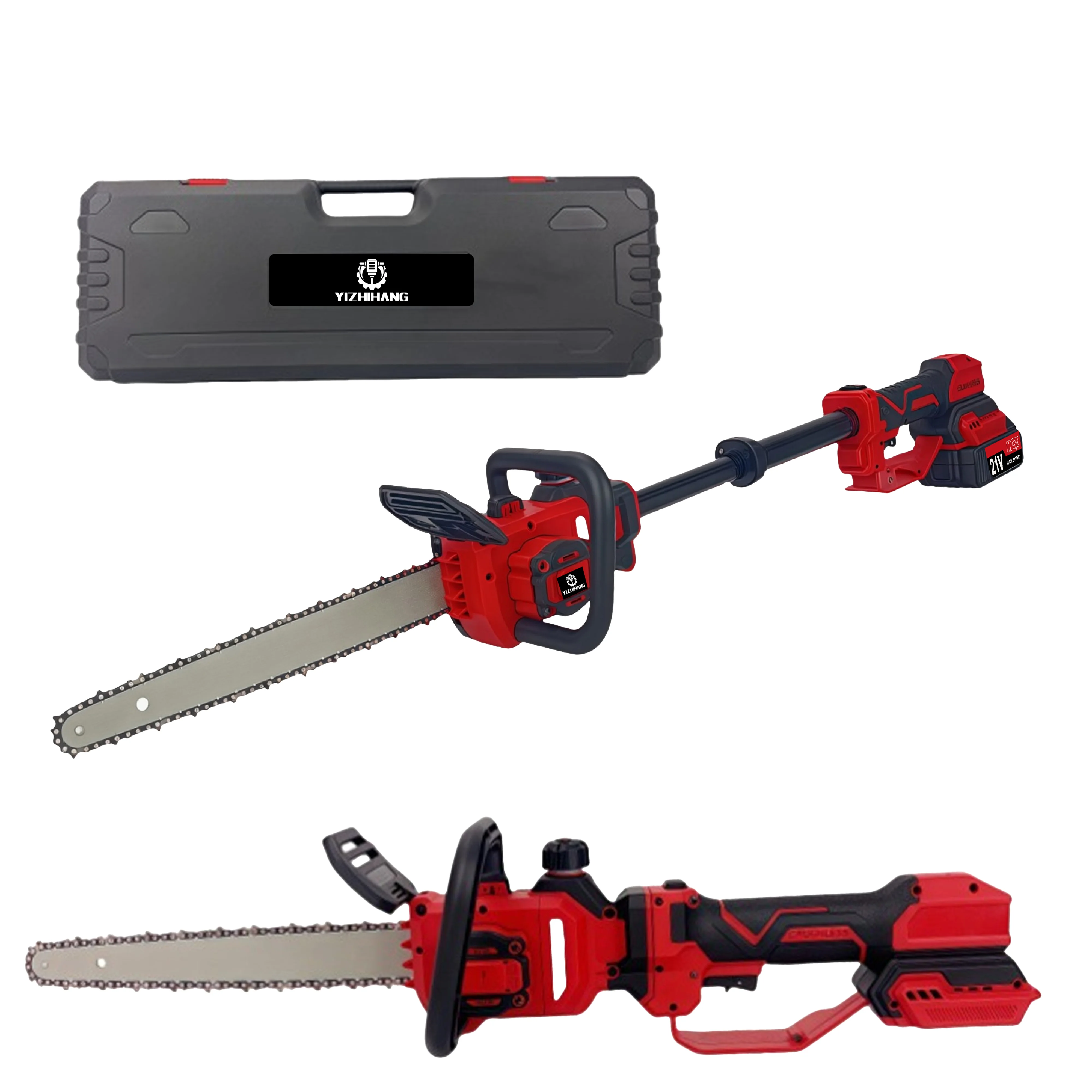 Wireless Telescopic Electric Chain Saw, Battery-powered For Portability, Suitable For Wood Cutting, Logging And Pruning.