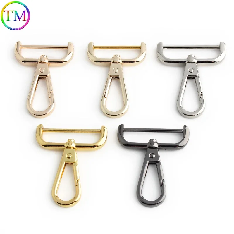 13-16-19-26-32-38MM Metal Openable Snap Trigger Swivel Snap Hooks For Handbag Purse Carabiner Snap Hook DIY KeyChain Accessories