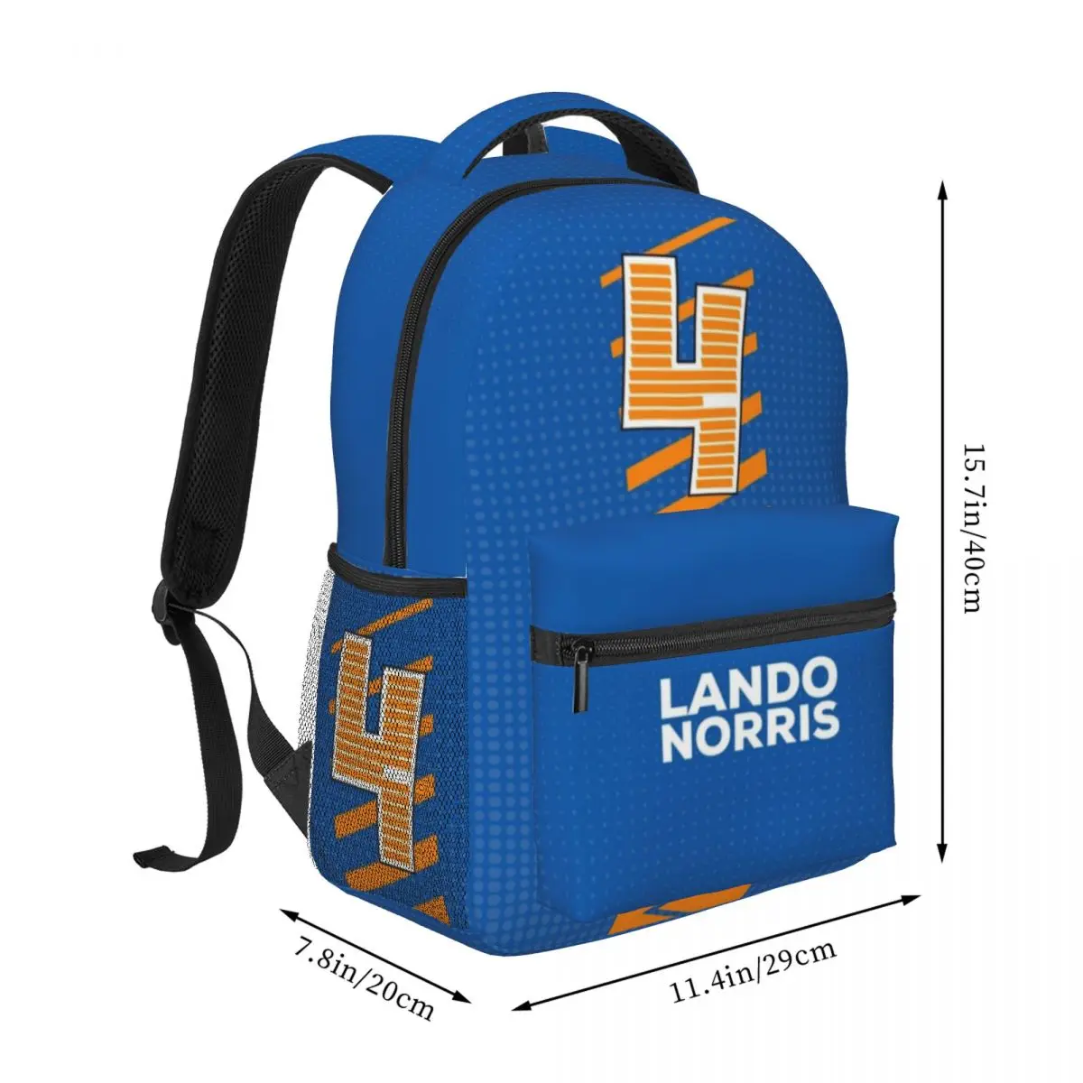 Lando Norris 2022 Mochila Estudiante Mochila para Hombres Mujeres Laptop Bolsas de Lona 16in