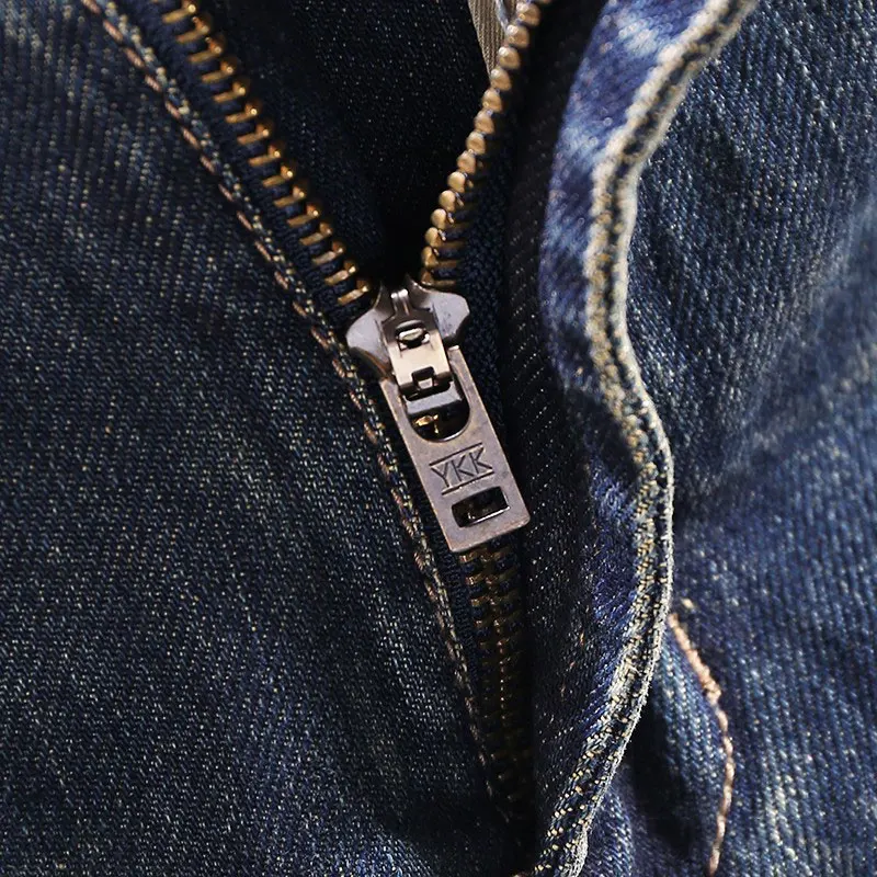 Fashion Designer Men Jeans High Quality Retro Washed Blue Y2K Stretch Slim Ripped Jeans Men Italian Style Vintage Denim Pants