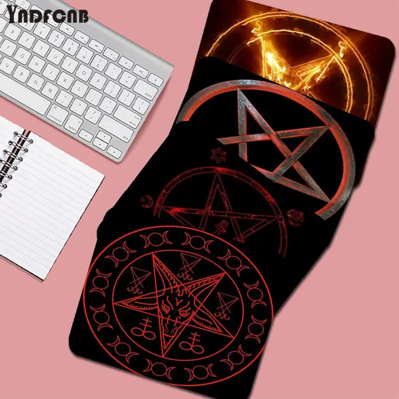 Satanic Mousepad 25x29cm Small Gaming Mouse Pad Gamer Desk Mat Keyboard Pad Decoration Mause Pad Office Desk Accessories