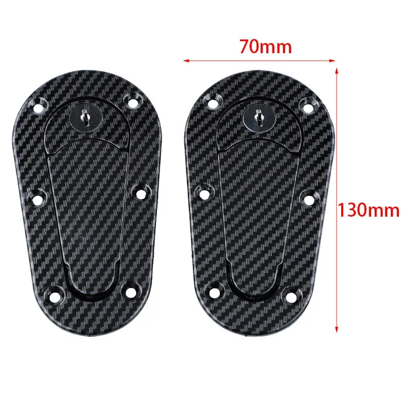 Black Hidden Anti-Theft Engine Hood Lock, Universal Flush Mount Bonnet Safety Latch Replacement Exterior Accessory, 1pc