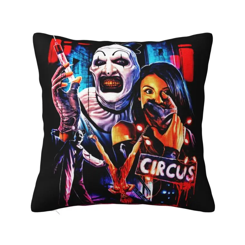 

Halloween Clown Horror Movie Terrifier Pillow Case Decor Home Modern Cushion Cover Velvet Pillowcase