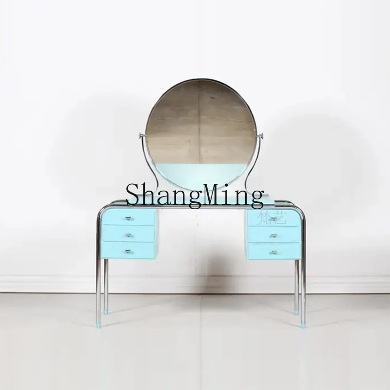 FG good-looking  light luxury high-end solid wood dresser villa living room with mirror makeup table