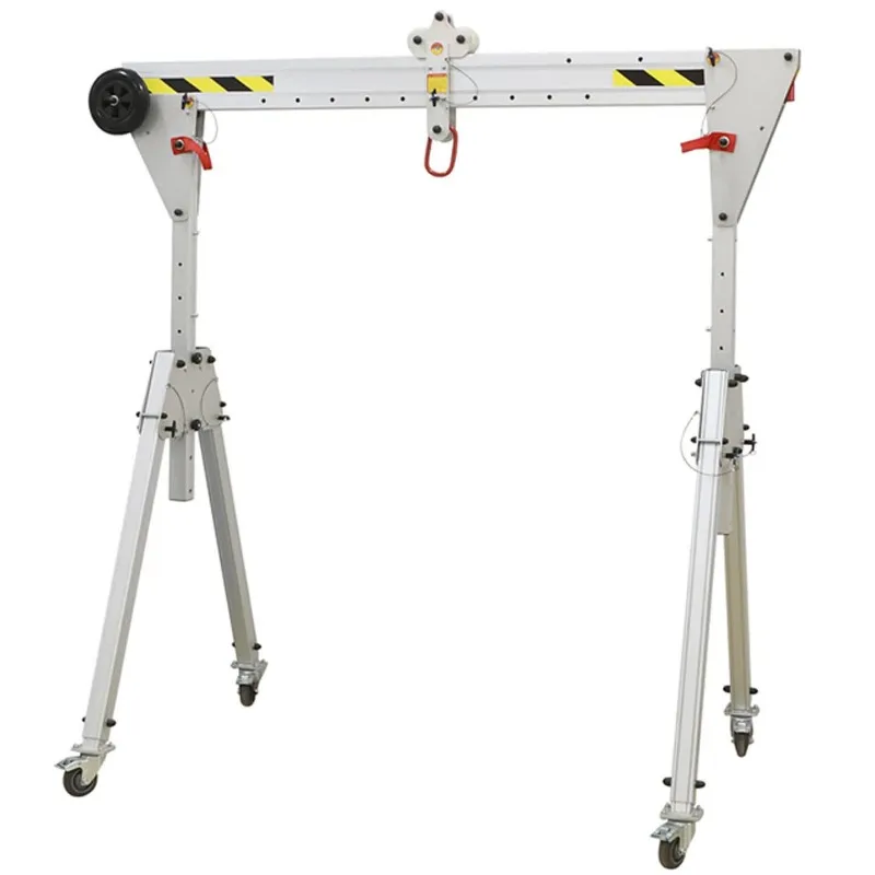 Portable folding aluminum alloy lifting gantry hanger