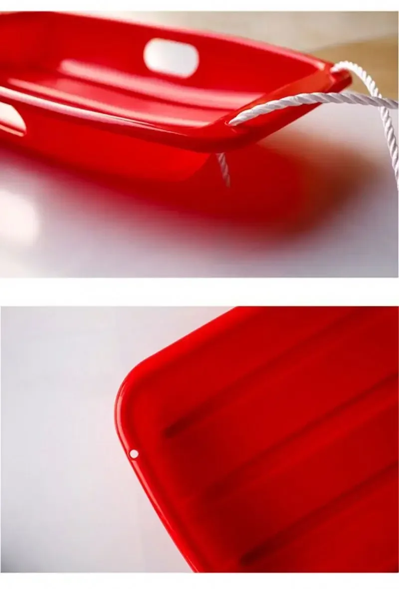2026 Hot Selling Plastic Sliding Board Snow Tube Colorful Snow Sled Sledge for Children
