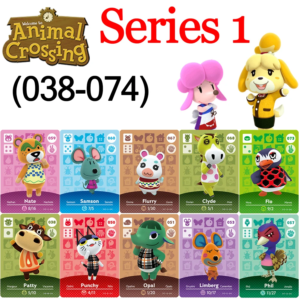 Высококачественные Фотокарточки Серии Animal Crossing 1-38-52 Для Ns Switch Wii Lite U Set — Игровые Карты С Коллекцией Живот...