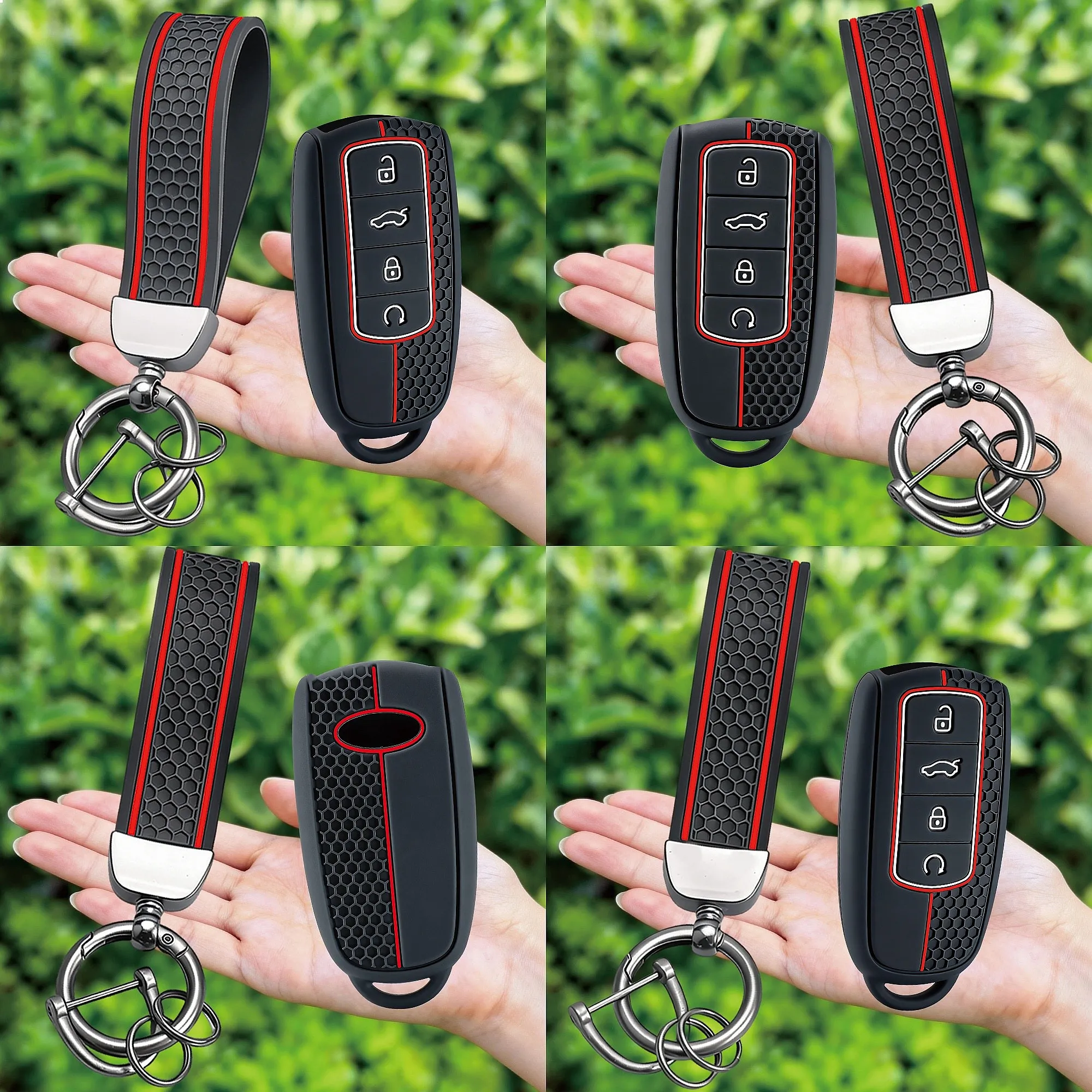 Silicone Car Key Fob Cover For Chery Tiggo 7 8 Pro Max Omoda C5 Plus Arrizo 5 Auto Key Shell Remote Key Case