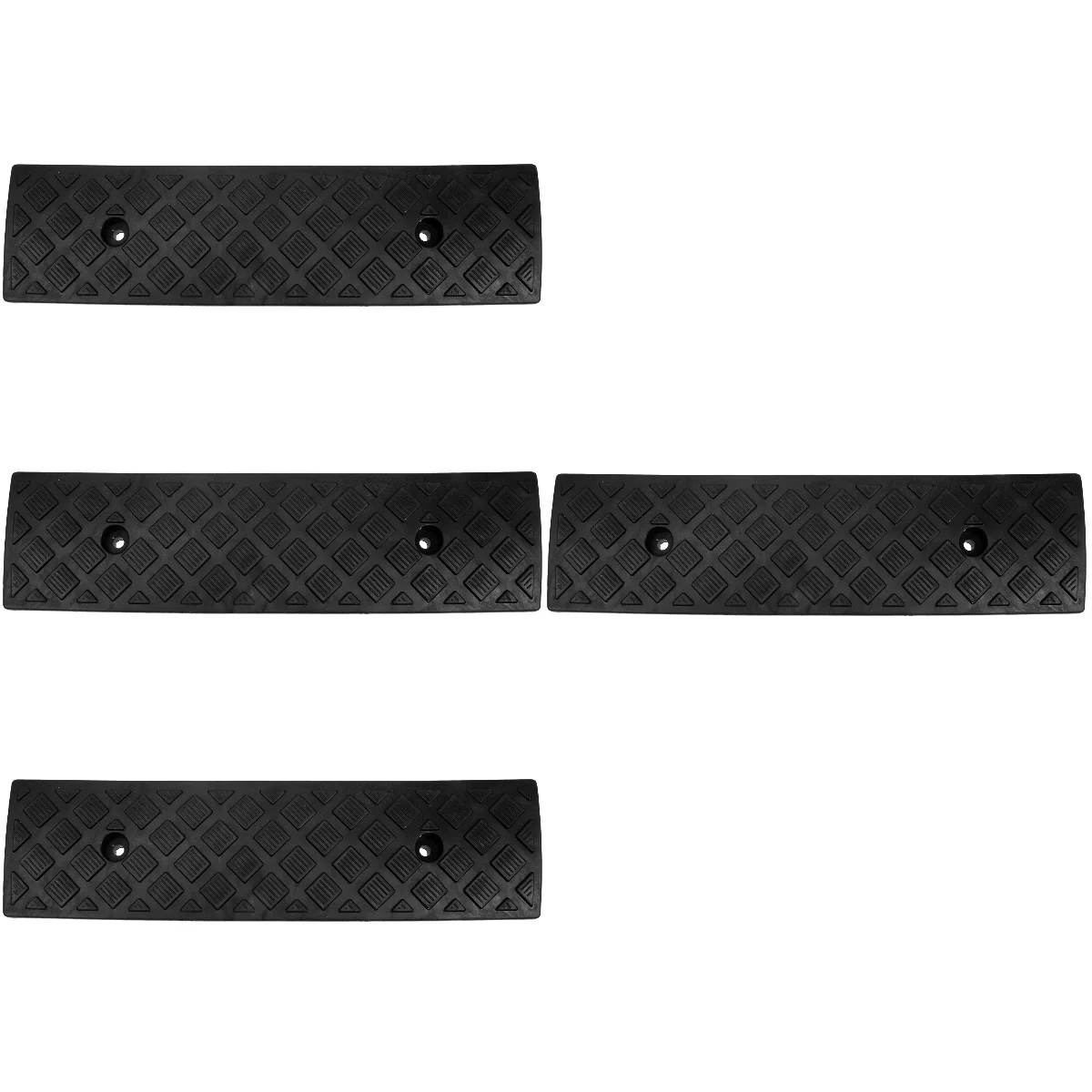 Set 4 Step Mat Helling Rolstoel Helling Rubber Curror Rolstoel Hellingen Draagbare Rolstoel Helling Voor Rolstoel Fiets Rolstoelen Schuur