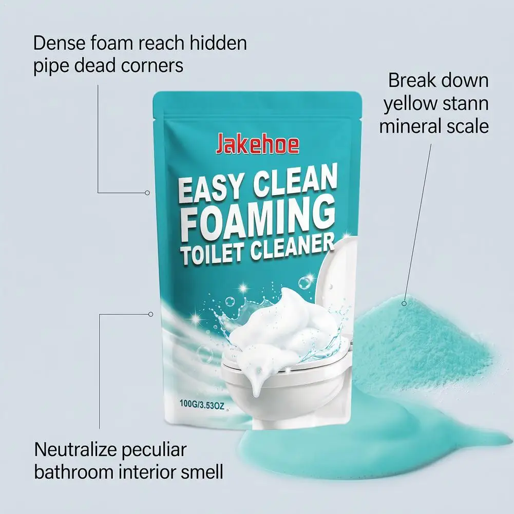100g Foam Toilet Cleaner Deep Cleaning Strong Decontamination And Odor Removal Suitable For Squat Pits Urinals Toilet Tanks