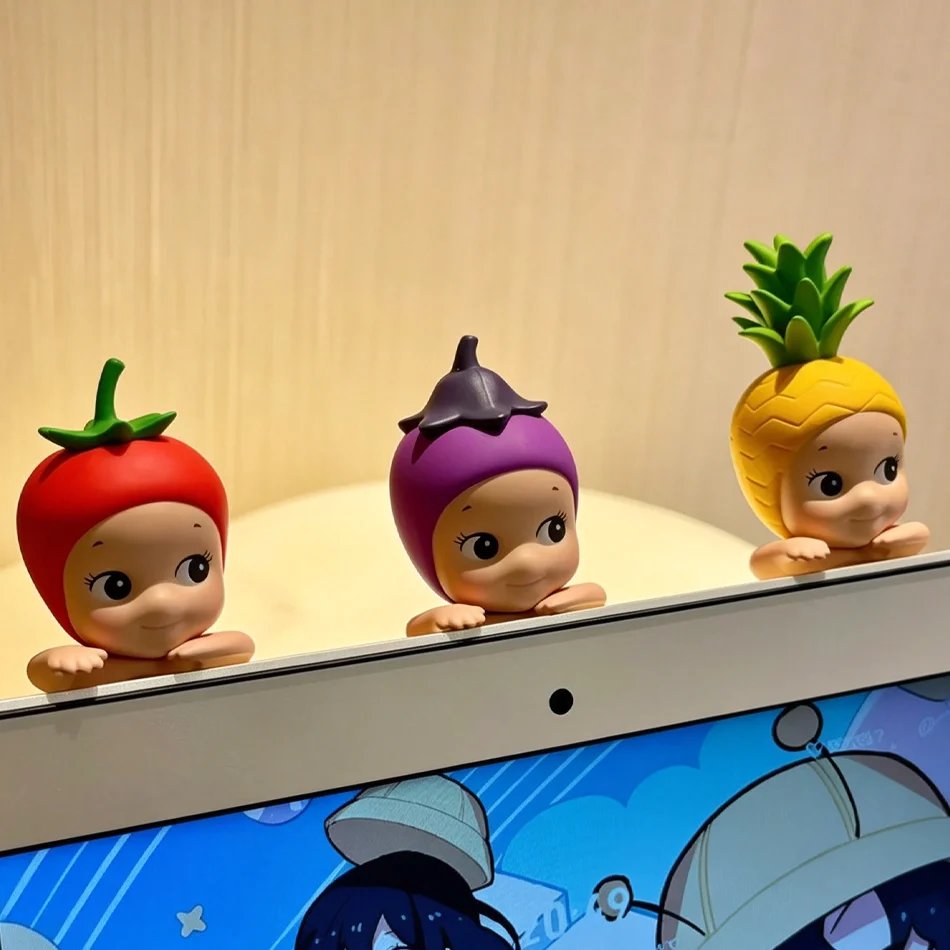 Healing Cute Hanging Angel Figure Multiple Fruit Vegetable Styles Doll Laptop & Monitor Edge Ornament Lovely Present