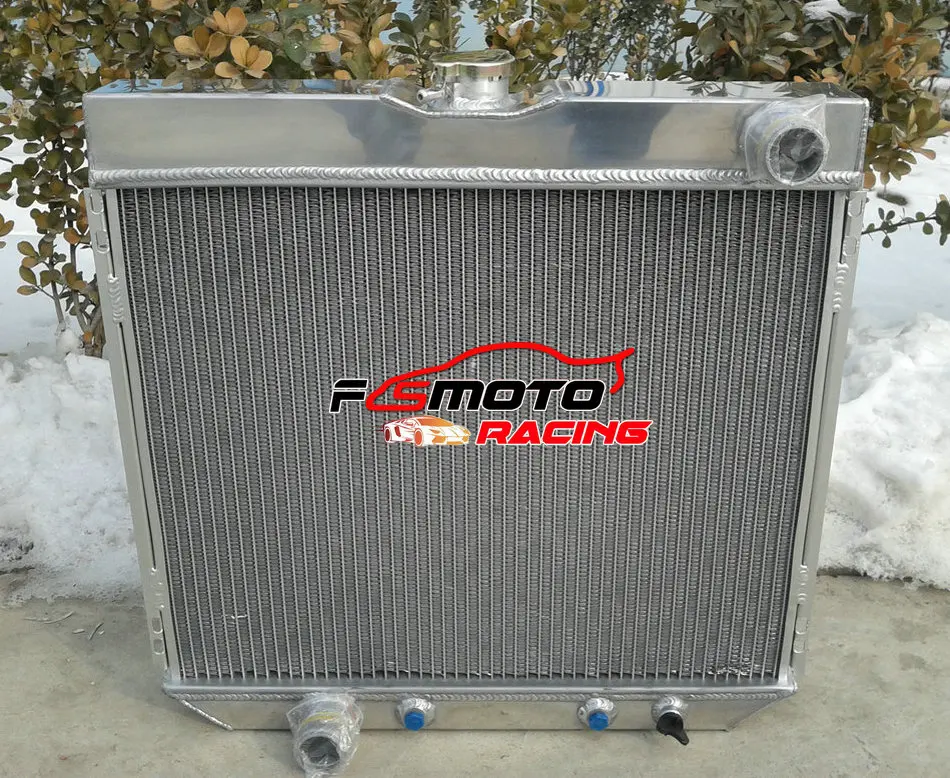Aluminum Radiator For Ford Mercury Comet Cougar Maverick Mustang V8 1967 1968 1969 1970 67 68 69 70 AT