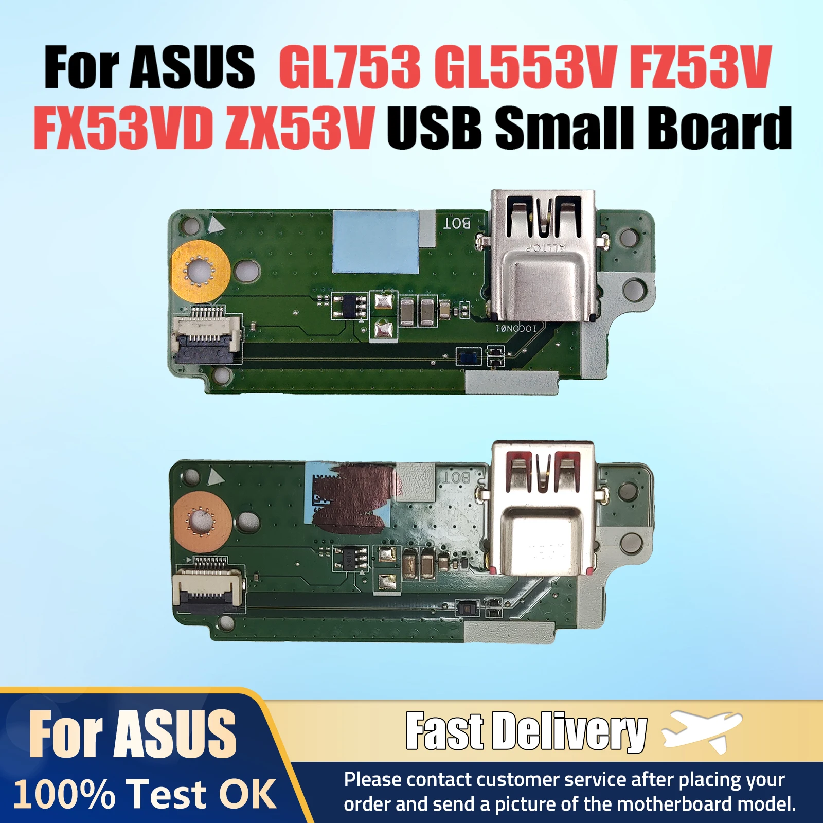 

Original For ASUS ASUS GL753 GL553V FZ53V FX53VD ZX53V USB small board 100% Test ok Fast Ship