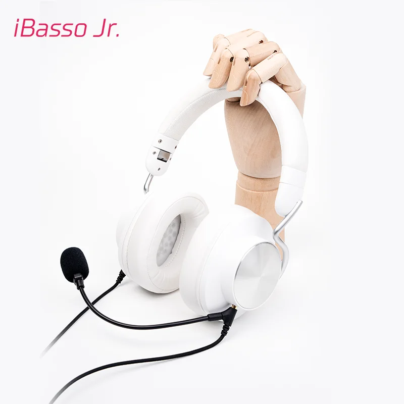 iBasso JR Brownie bedrade HiFi-afgesloten hoofdtelefoon met 3,5 mm microfoonkabel High Fidelity gaming-headset voor pc en computer