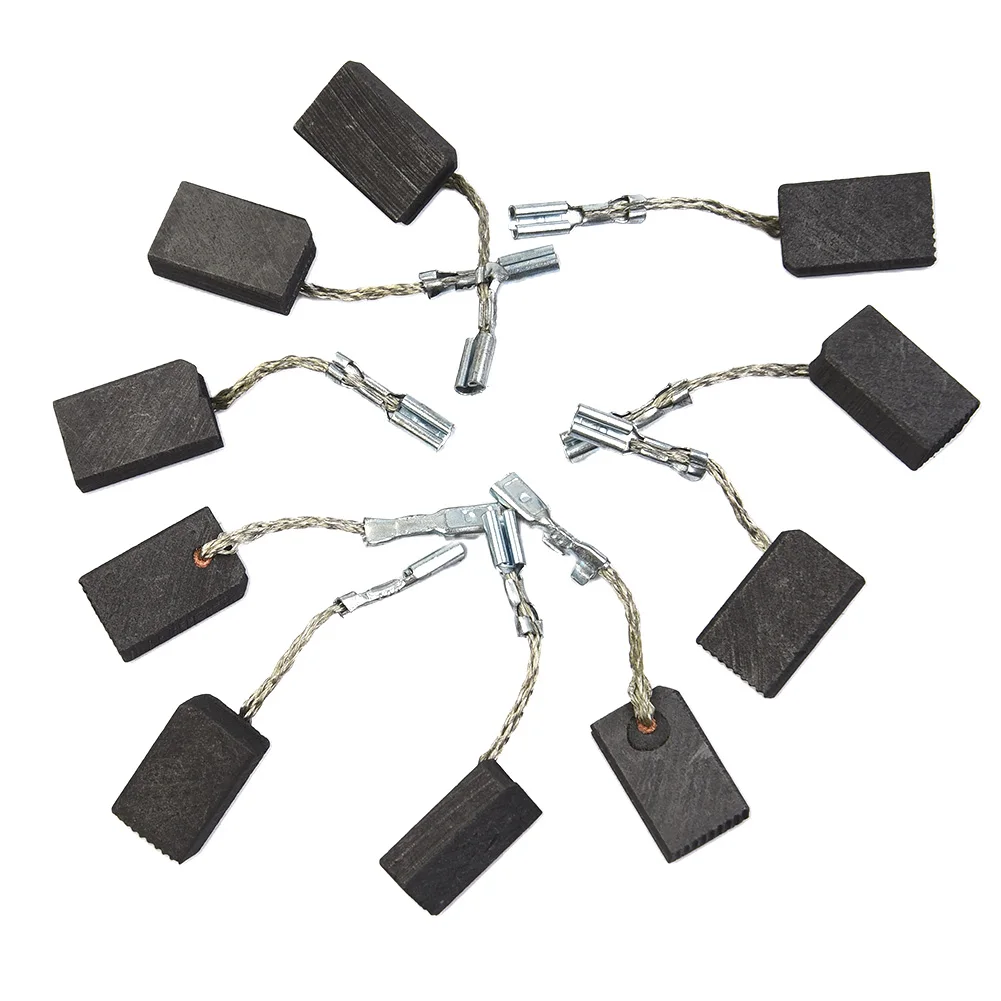 10 шт. угольные щетки для угловой шлифовальной машины Metabo WQ 1400/WQ 1000/WQ угольная щетка для ремонта прерывистых двигателей 5x10x16 мм