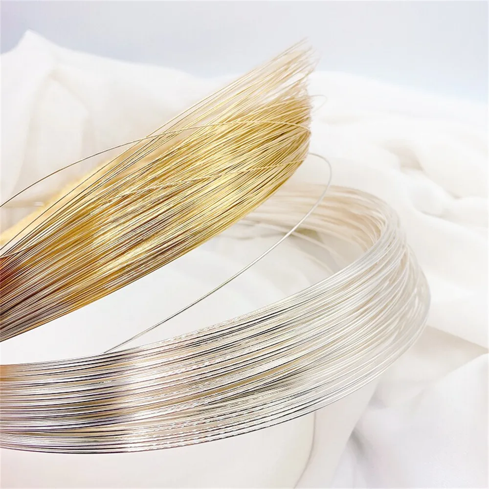 

14K Gold Injected Silver Injected Copper Wire Semi Hard Wire DIY Handmade Bracelet Shaping Thread Earring Accessories Material