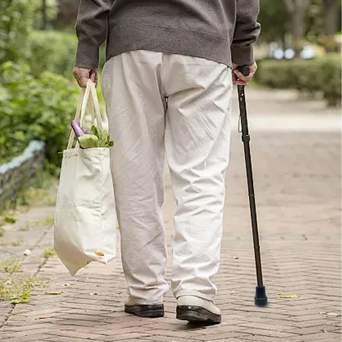 

2Pcs Super-Durable Metal Washers Along with Rubber Ferrules Designed for 19mm Cane Rubber Foot Pads of Walking Sticks