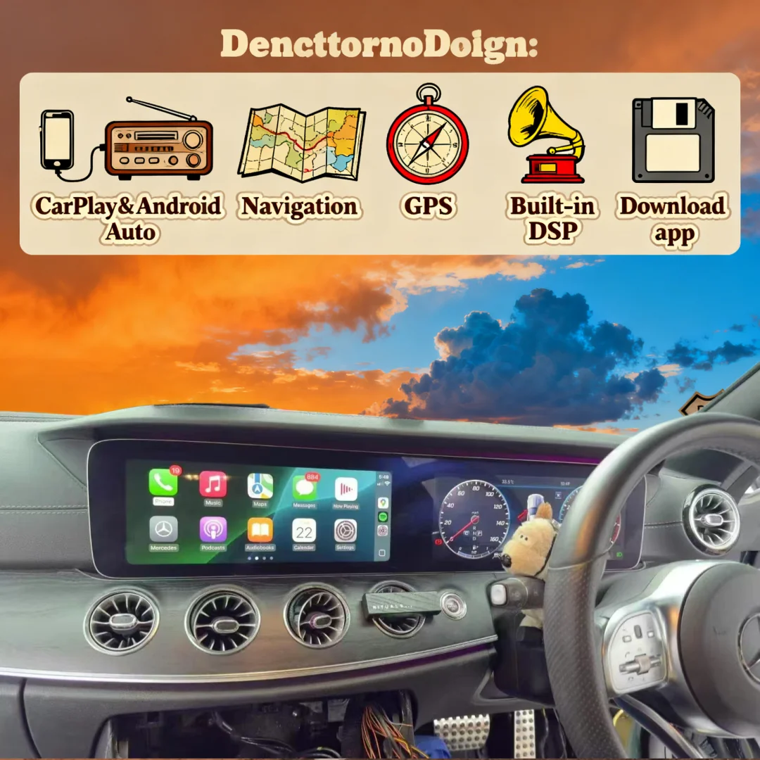 Car Digital Cluster Dual Screen For Mercedes-Benz CLS W257 2018-2025 CarPlay Android 13 Car GPS Navigation Headunit Multimedia P