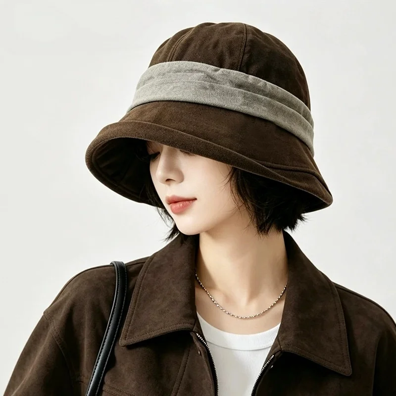 Women’s Fisherman’s Hat for Spring/Fall: Sun Protection, Artistic, Puffed-Top Style, Perfect for Commuting and Travel