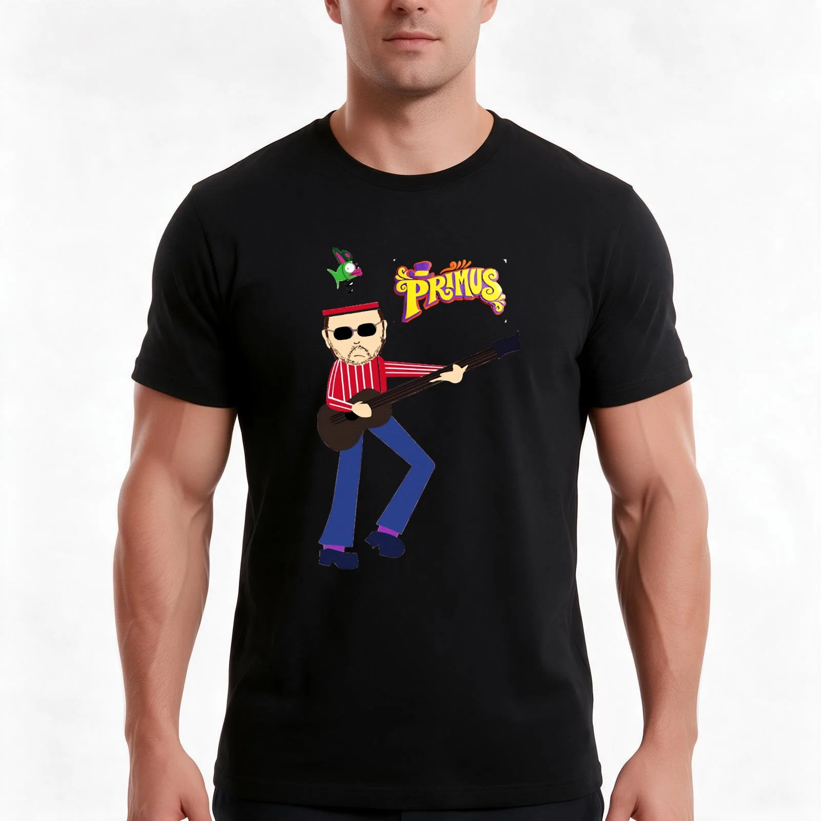 Gifts primus Rock Birthday Gifts T-Shirt Summer Casual Cotton Tee Oversized Streetwear Tops Vintage Graphic Print