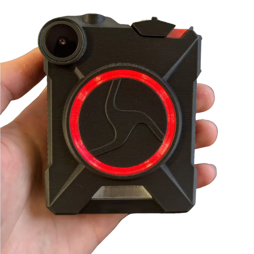 

Nylon Model Of A Us Police Body Camera Le Player Body Camera Prop With Lighting Adjustment Tactical Vest Use Outdoor Role Play
