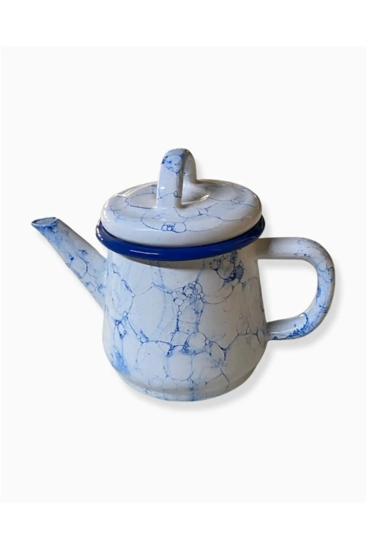 Blue Enamel Teapot Small Size 500ml