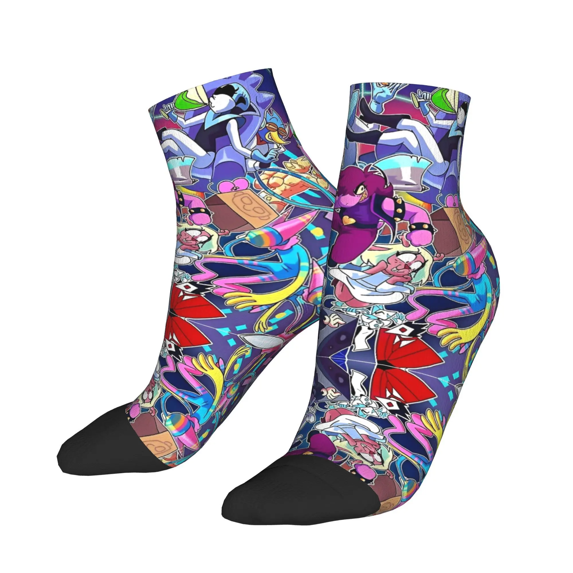 

DELTARUNE chapter 2 Poster Casual Socks For Men Harajuku Comfort Soft Ankle Socks Spring Skateboard Pattern Anti Bacterial Sock