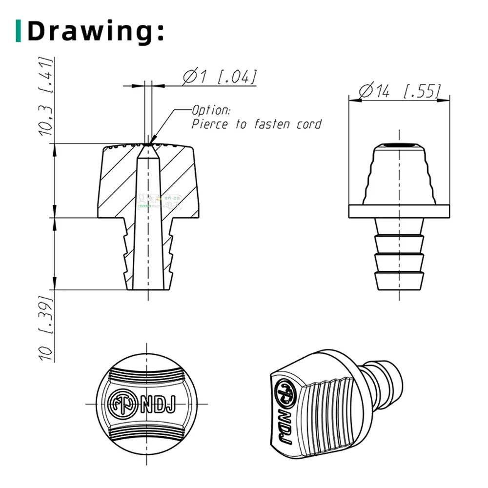 6,35mm (1/4 Zoll) Weibliche Audio-Buchse Staubschutzkappe, Gummi-Steckerschutzkappe, Wasserdichte Dichtung für Lautsprecher Verstärker Mixer – Detail 4