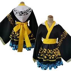 Law Dress Kimono Skirts One Cos Piece Women Fantasia Cosplay Costume Halloween Carnival Suit Role Play Clothing Ladie Adult