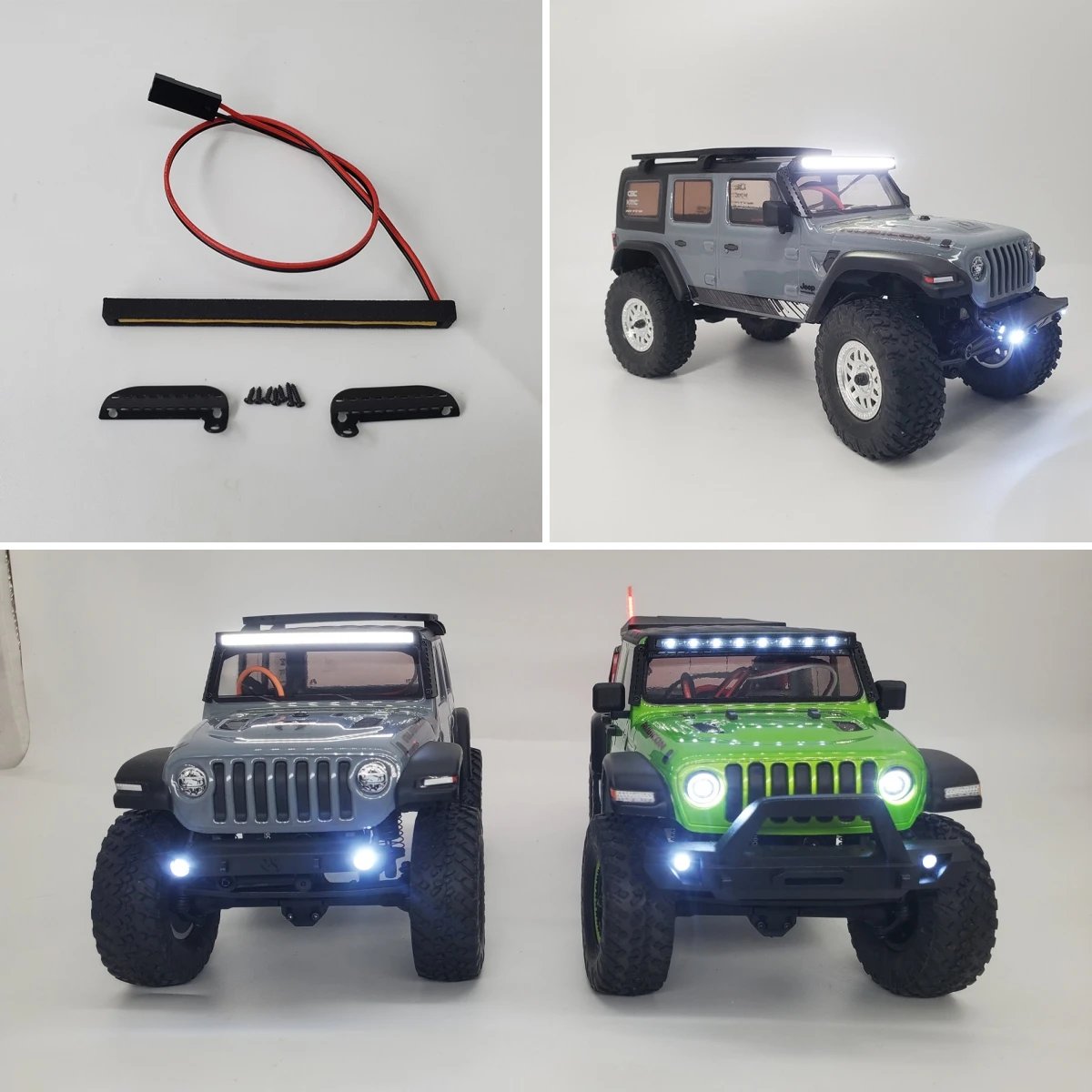 

For Axial SCX24 Crawler AXI00002 Wrangler AXI00005 Gladiator Universal Lights Lighting System Model B