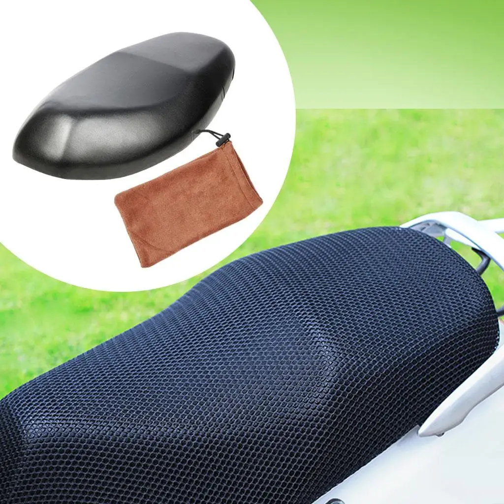 TPU Breathable Motorcycle Seat Cover Mesh Waterproof Protector for Scooter Electric Car Summer Rain Use