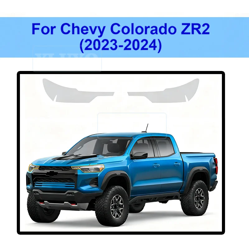

For Chevrolet Colorado ZR2 2023 2024 Pre Cut Headlight Rearview Paint Protection Film Anti-scratch Exterior Transparent Repair