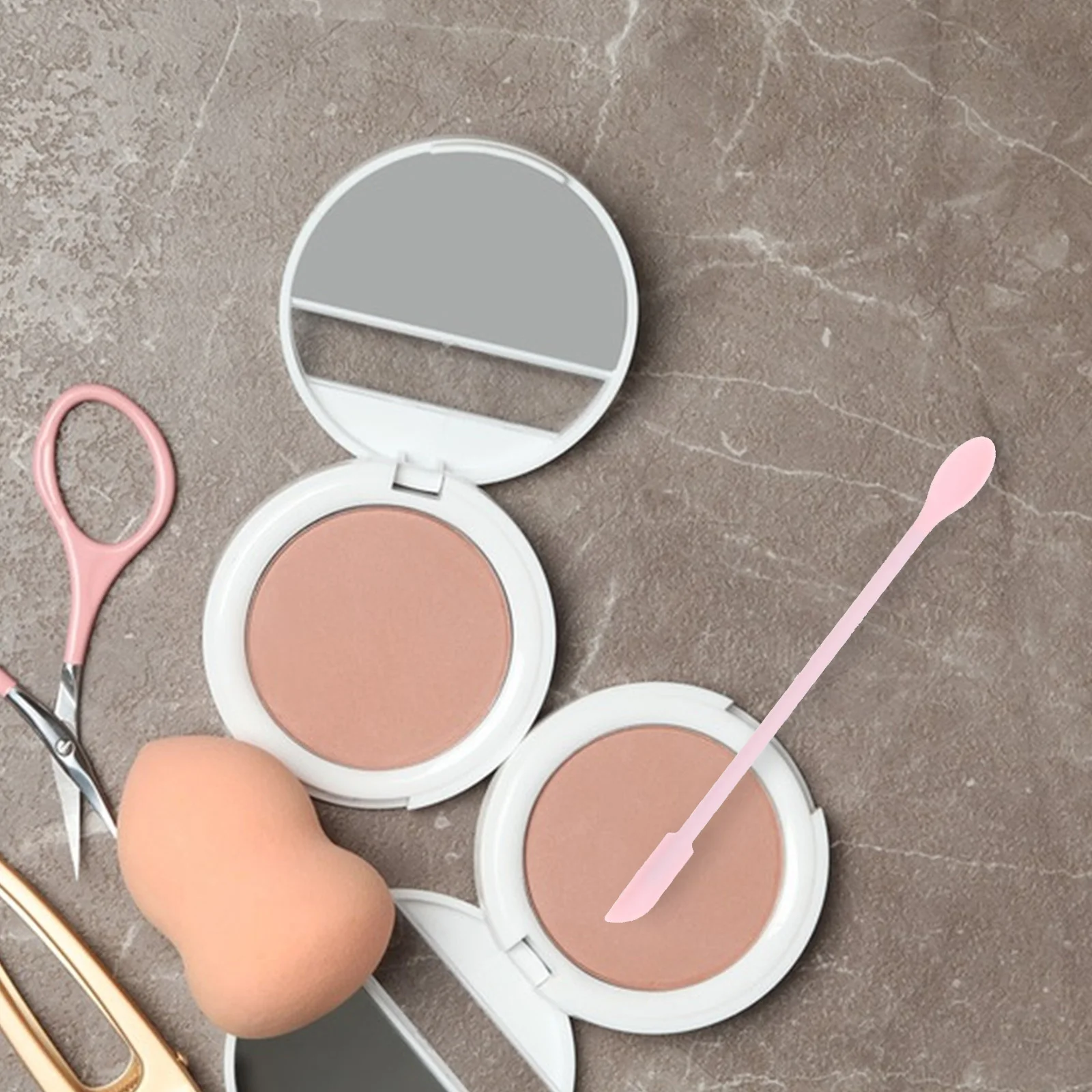 

3pcs Silicone Beauty Spatula Set Reusable Lotion Scraper For Cosmetics Shampoo Nail Polish Ketchup Easy Clean Tool