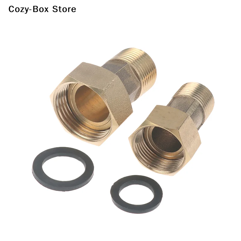 [ZY]1/2 Inch 3/4 Inch Tap Water Meter Pump Adapter Male To Female Threaded Fitting Coupler Connector For Water Meter[ZY]