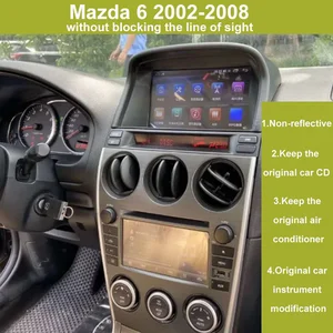 Đài phát thanh Ekiy-Car cho Mazda 6, điều hướng GPS, âm thanh nổi, âm thanh, video, Android 10.0, Wi-Fi, CarPlay, DSP, 2 DIN, trình phát DVD CD, Phụ kiện 10 Âm thanh ô tô bán hàng chính với CD và Bluetooth - №7