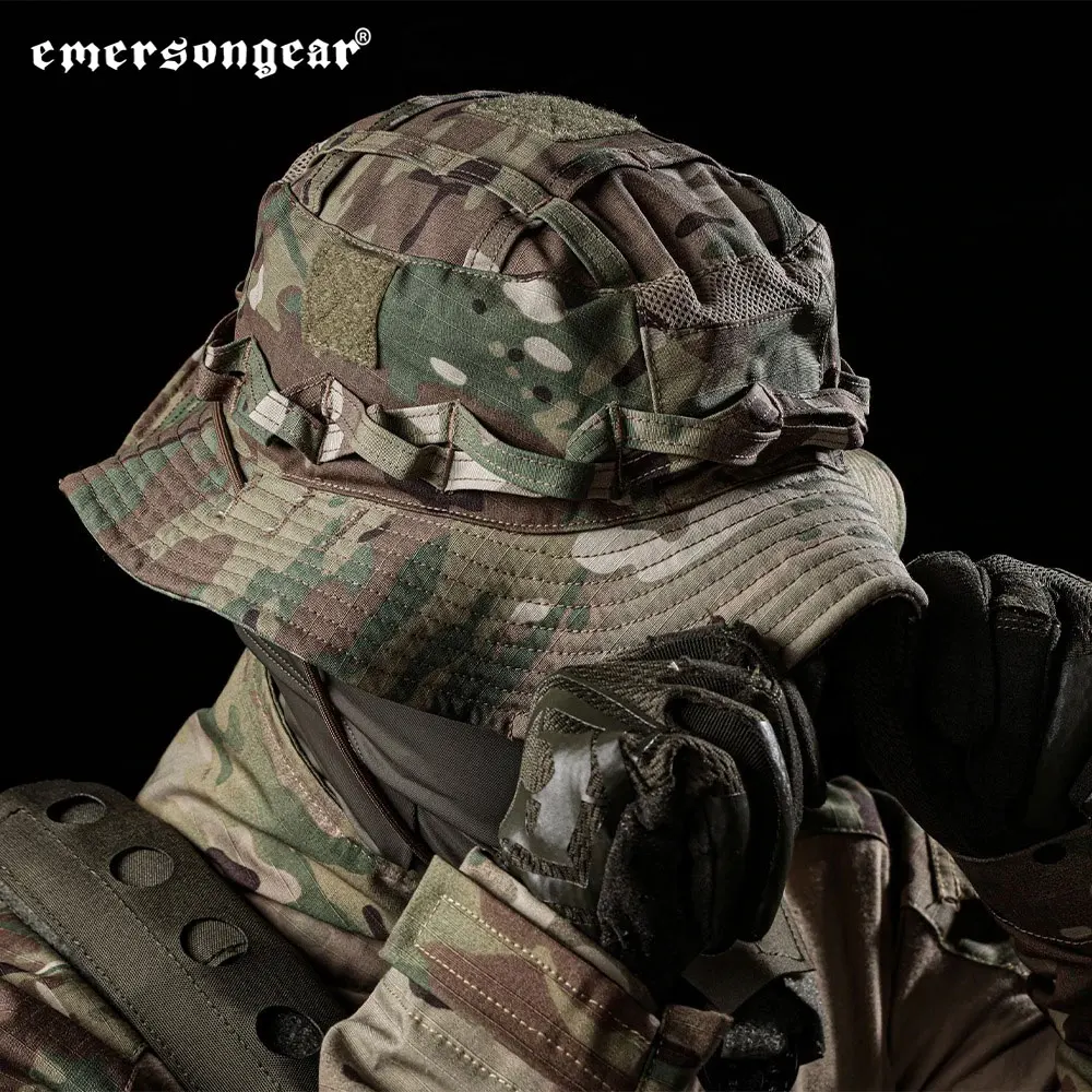 ايمرسونجير التكتيكية Boonie قبعة قبعة عسكرية قصيرة حافة قبعة الشمس الرجال الرياضة في الهواء الطلق الصيد الصيد التخييم التنزه المشي السفر