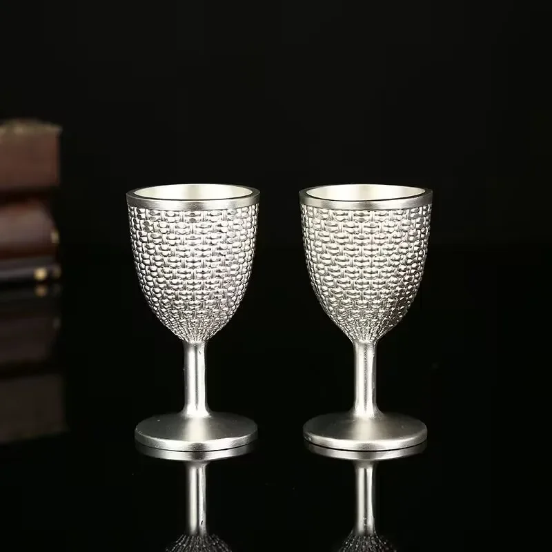 Vintage Metal Wine Glass Champagne Glasses Beverage Goblet Cocktail Cup Medieval Style for Bar Wedding Party Home Decoration