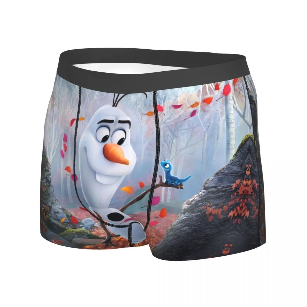 Frozen Elsa Underwear Male Shorts Briefs Funny Boxershorts Trenky Printed Plus Size Underpants