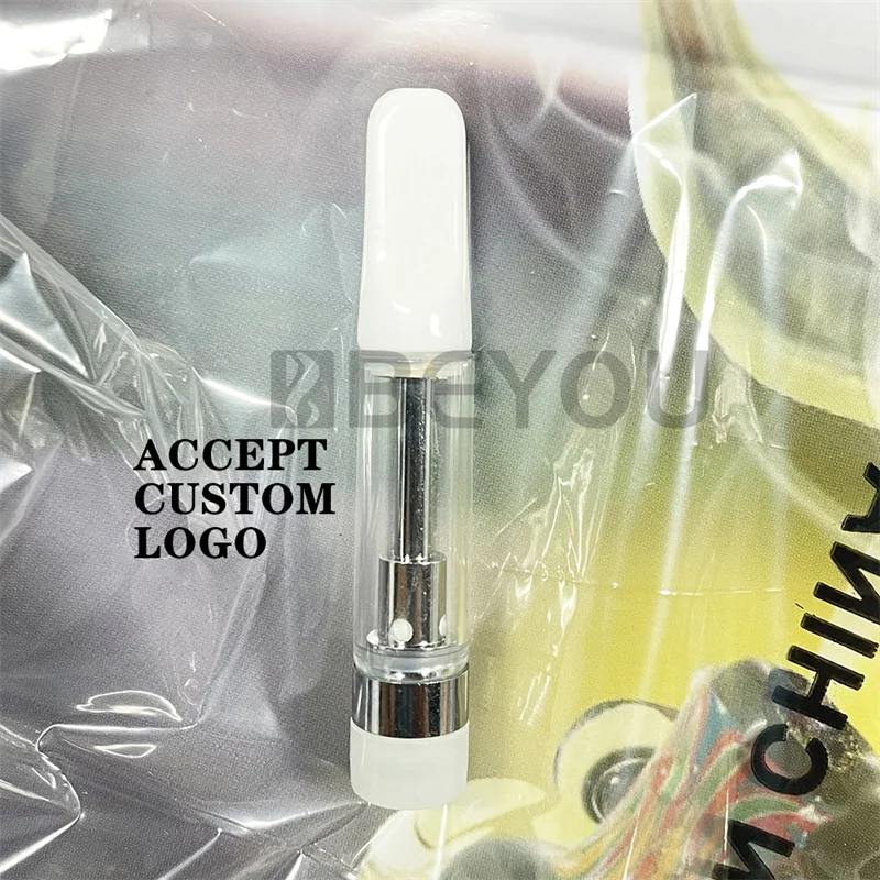 1ml Oil Cartridge 510 Threaded Ceramic Core Accept Customize Prints Logo Storage Boxes